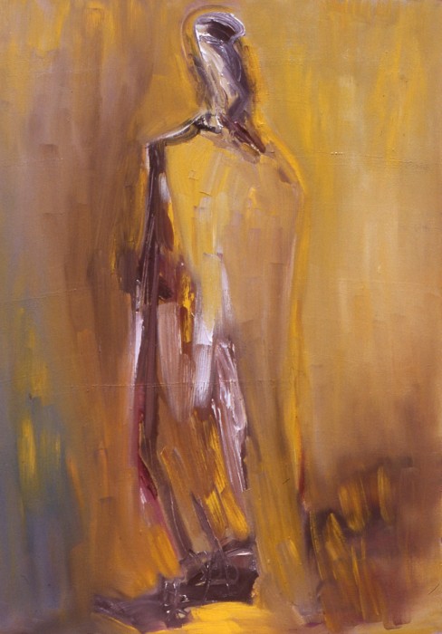 les absents 1  2003 huile sur toile  116x 89 coll. particuliere