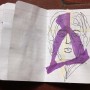 Vendredi 13 exemplaire unique collage et encre 2020 6