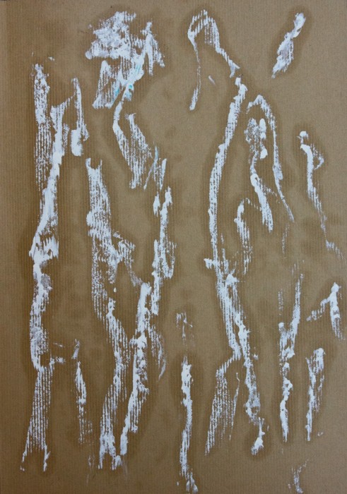 empreintes 2022 frottage sur papier kraft 42x29.7 cm 2 empreintes 2022 frottage sur papier kraft 42x29.7 cm 2