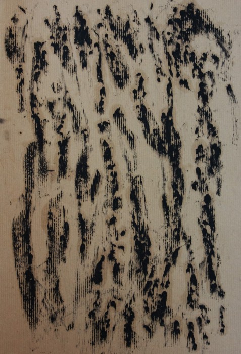 empreintes 2022 frottage sur papier kraft 42x29.7 cm 5 empreintes 2022 frottage sur papier kraft 42x29.7 cm 5