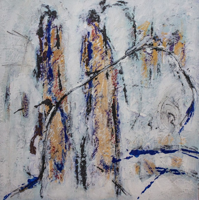 heureux les solitaires 30x30 cm acrylique sur toile 2021 13 heureux les solitaires 30x30 cm acrylique sur toile 2021 13