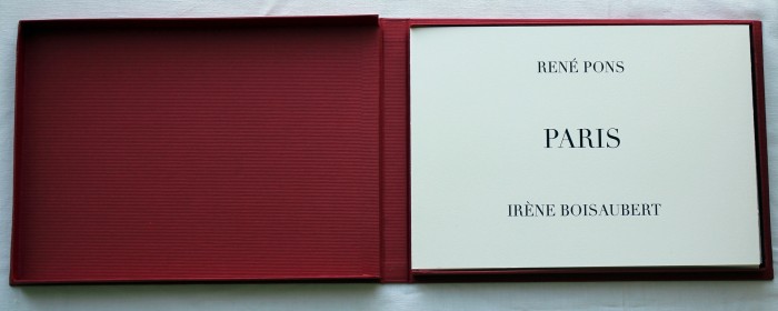 Paris texte inedit de rene Pons et 4 gravures 2013 1