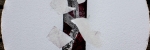 maniere blanche 2 technique mixte sur papier 2015 diametre 50cm