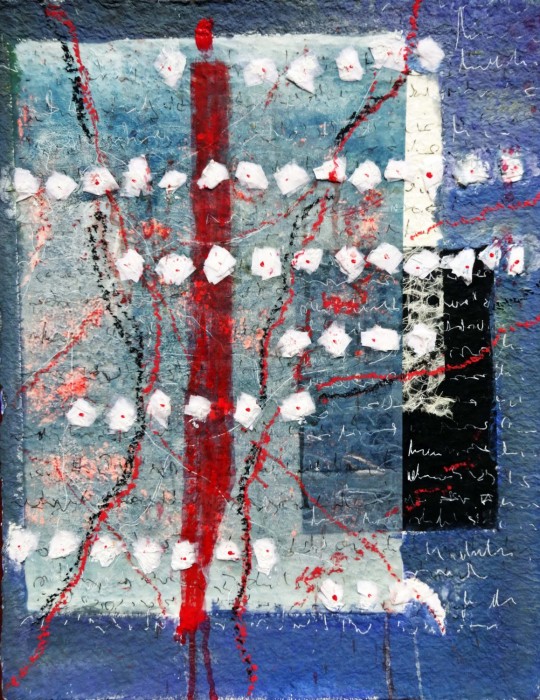 glyphes 2018 collages acrylique et pastel 58x45 1 