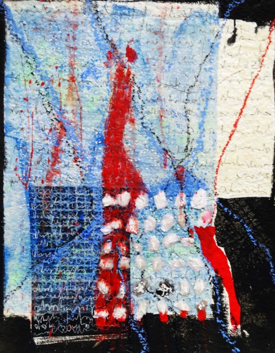 glyphes 2018 collages acrylique et pastel 58x45 2 